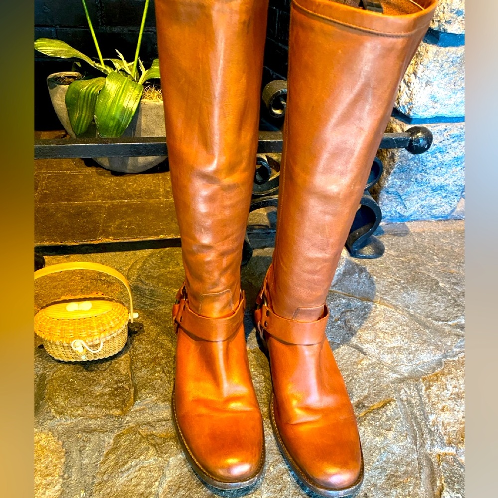 FryePhillip Harness Tall Whiskey Riding Boot Size 10